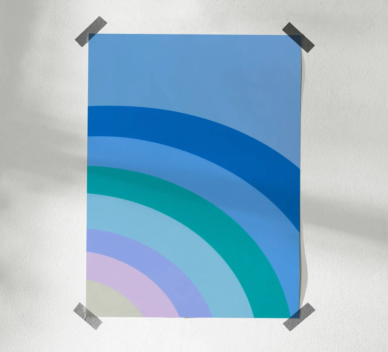 Gradiente di colori arcobaleno poster da Carinaprint