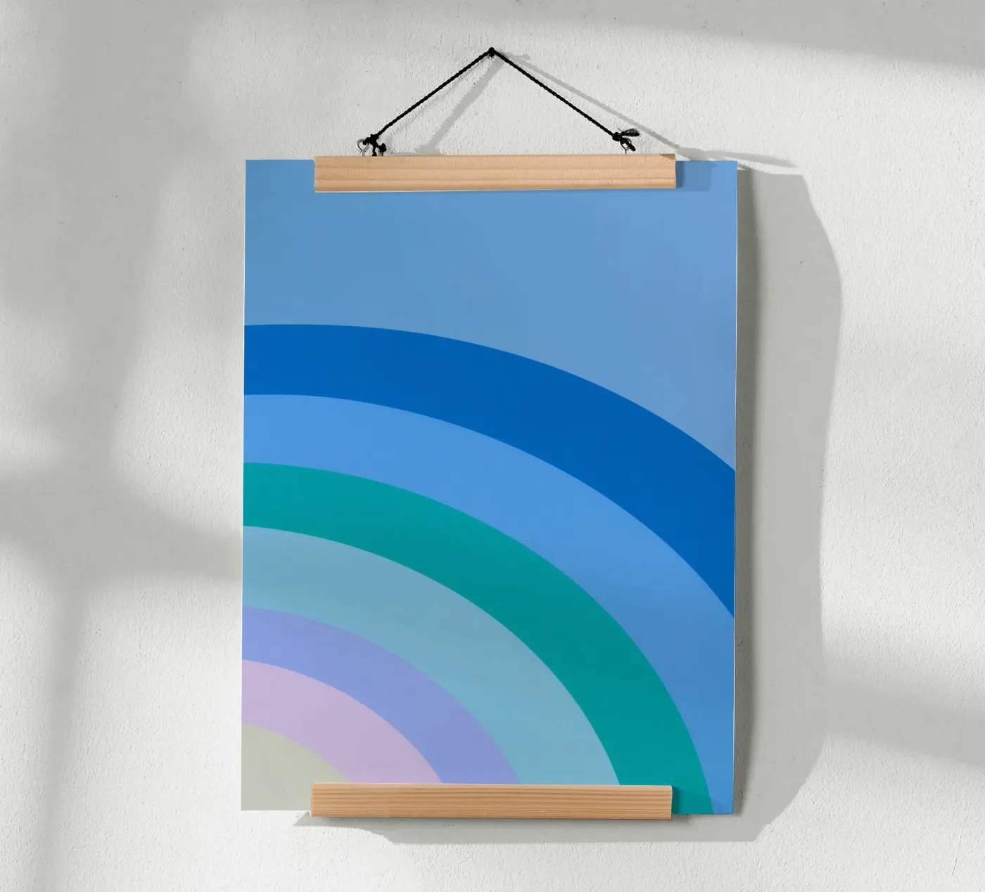 Rainbow colour gradient poster van Carinaprint