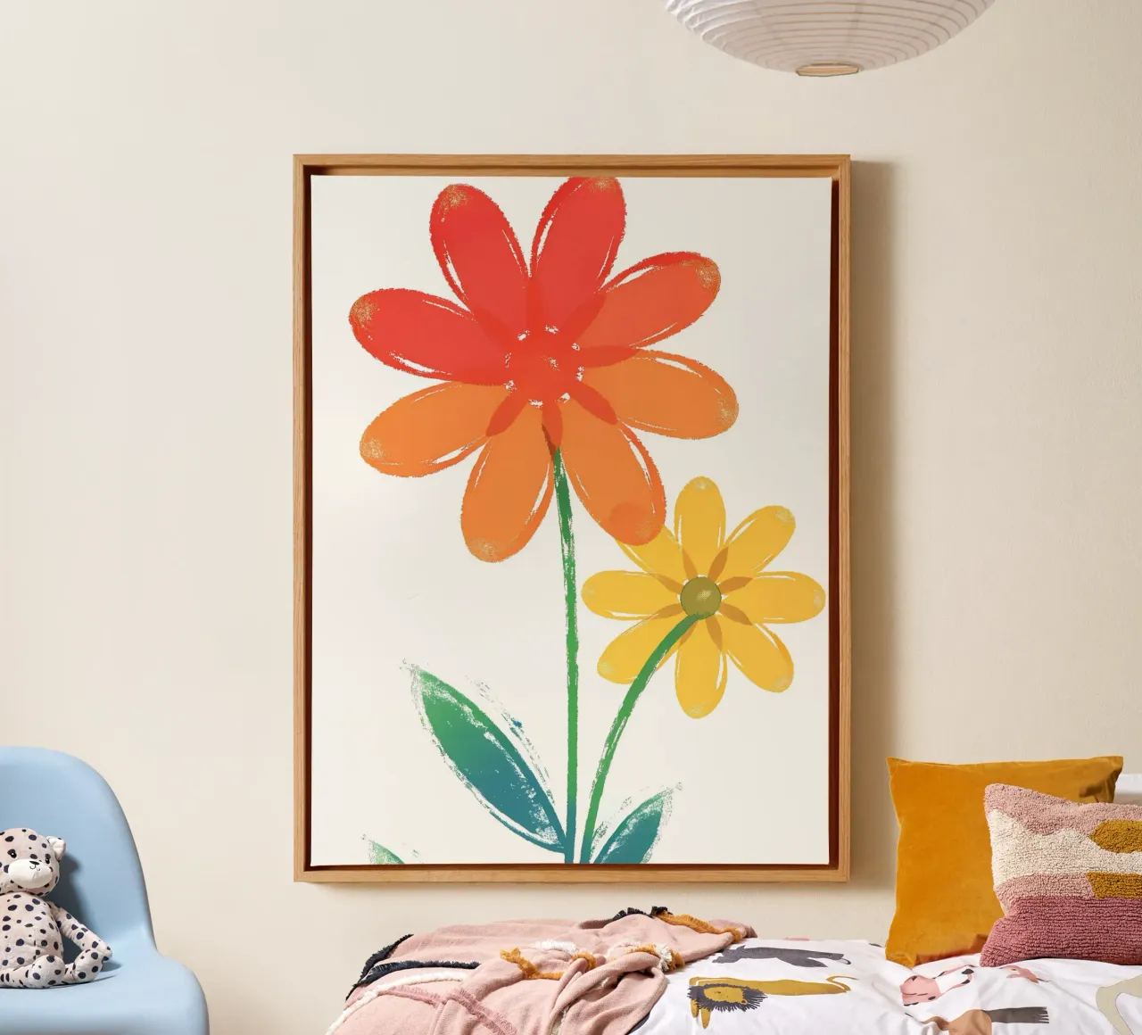 Fiori belli tela con Cornice a cassetta da PREKETEWE