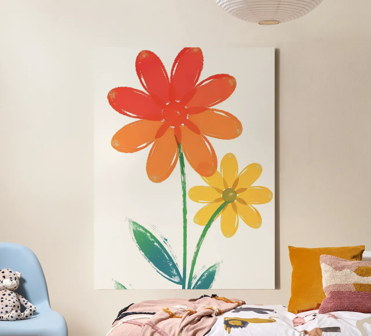 Fiori belli tela con Cornice a cassetta da PREKETEWE