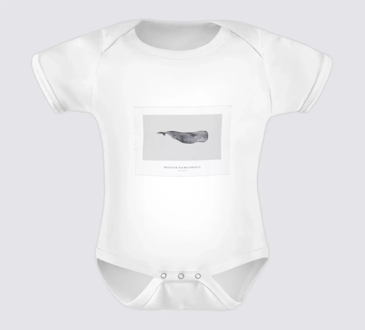 Boho Ocean 1 Sperm Whale body neonato maniche corte da Boho Print Collection