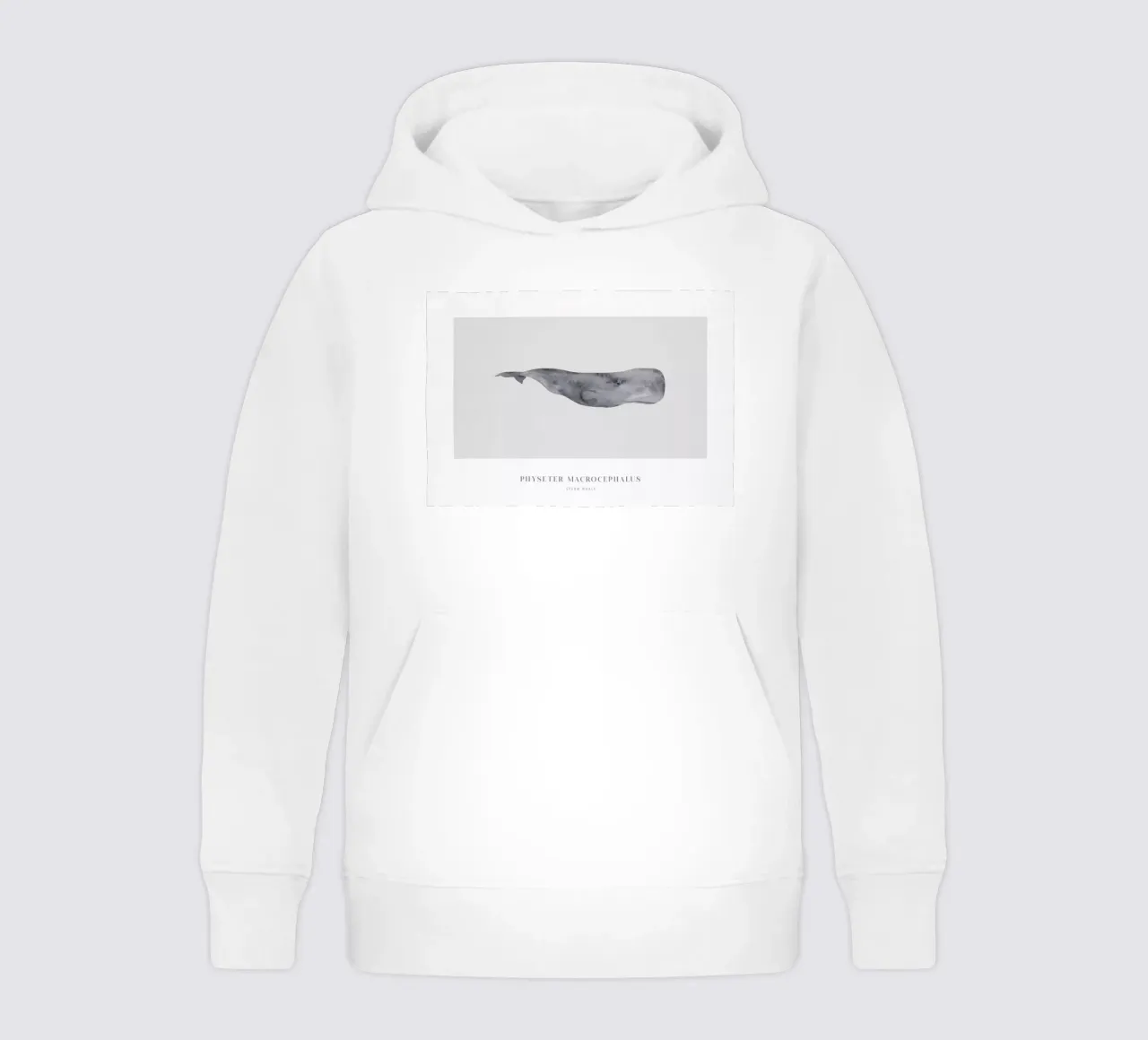 Boho Ocean 1 Sperm Whale felpa bambino con cappuccio da Boho Print Collection