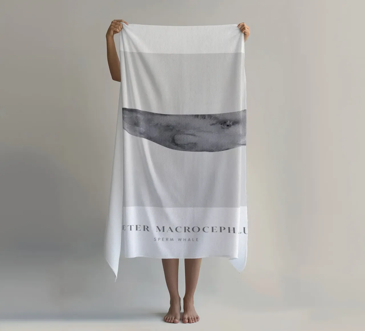 Boho Ocean 1 Sperm Whale telo mare da Boho Print Collection