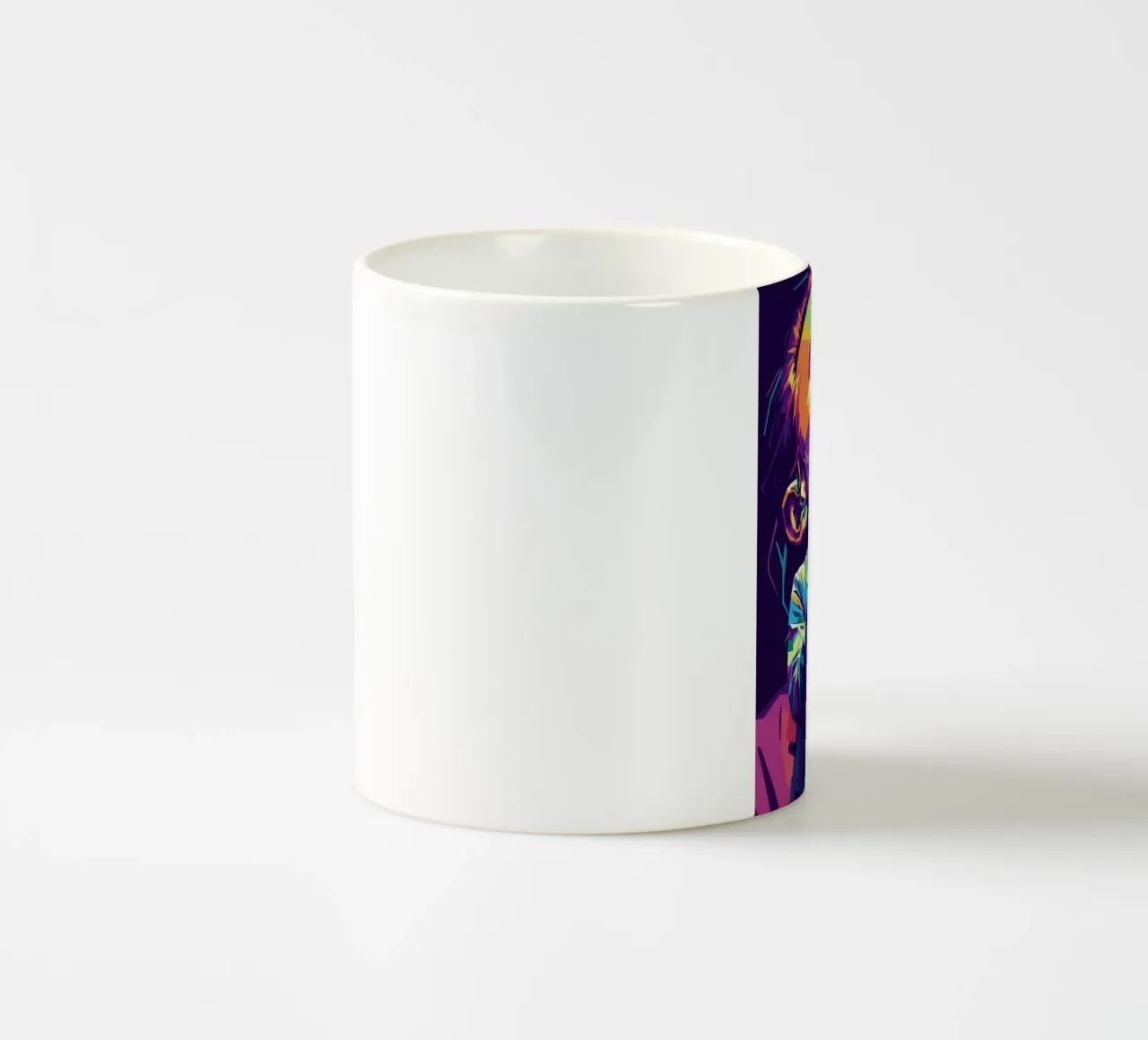 Performance di Thom Yorke sul palco tazza in ceramica da Hantamrata