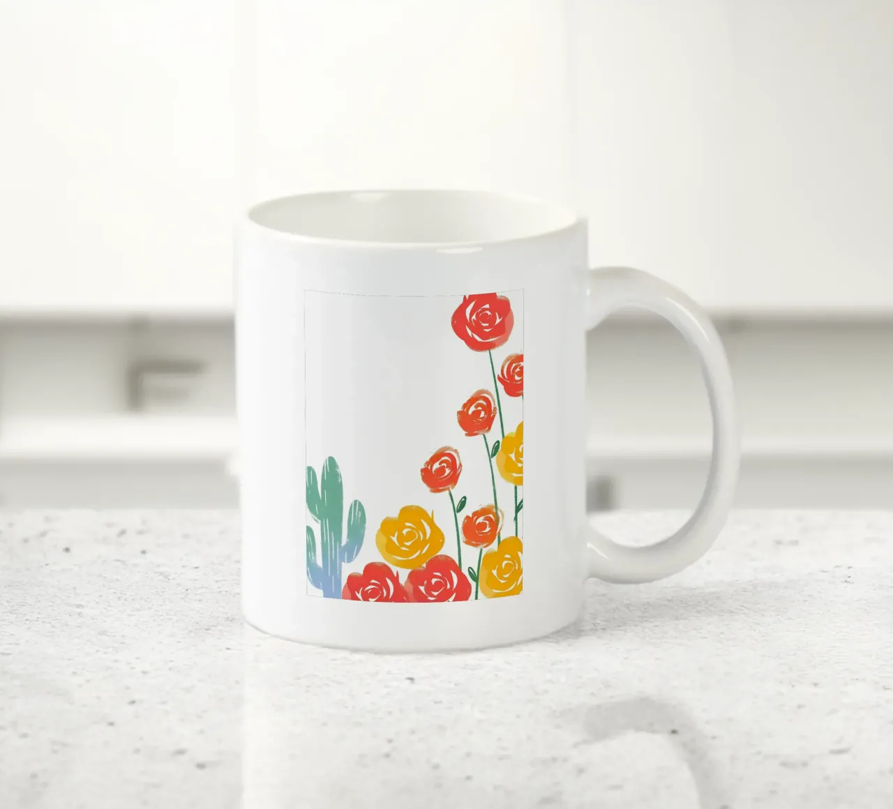 Rosa e cactus tazza in ceramica da PREKETEWE