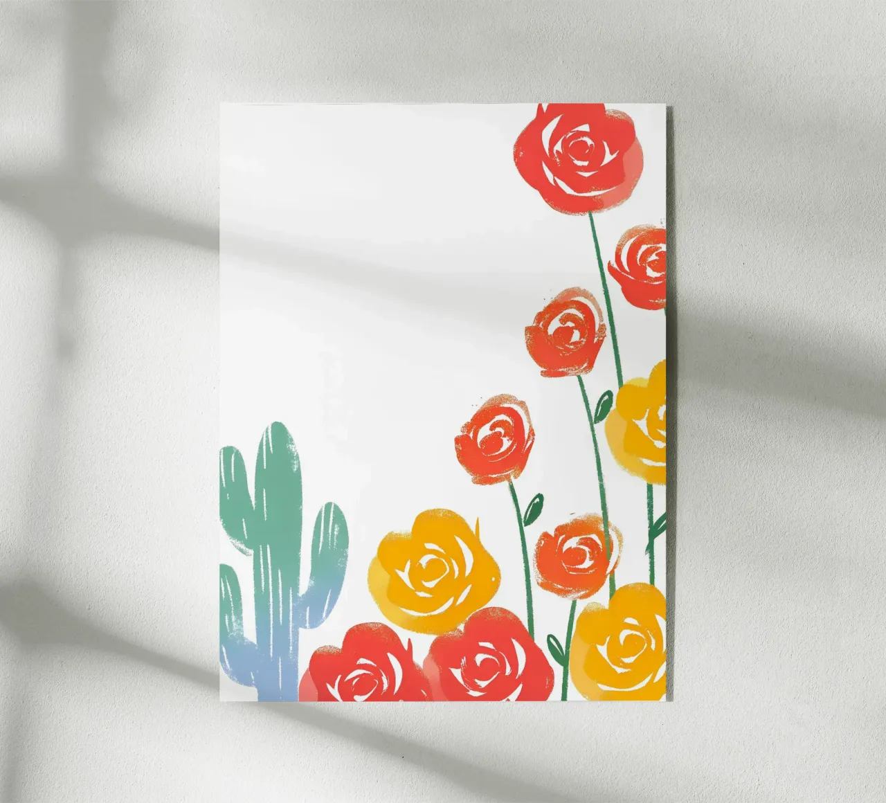 Rosa e cactus plexiglass da PREKETEWE