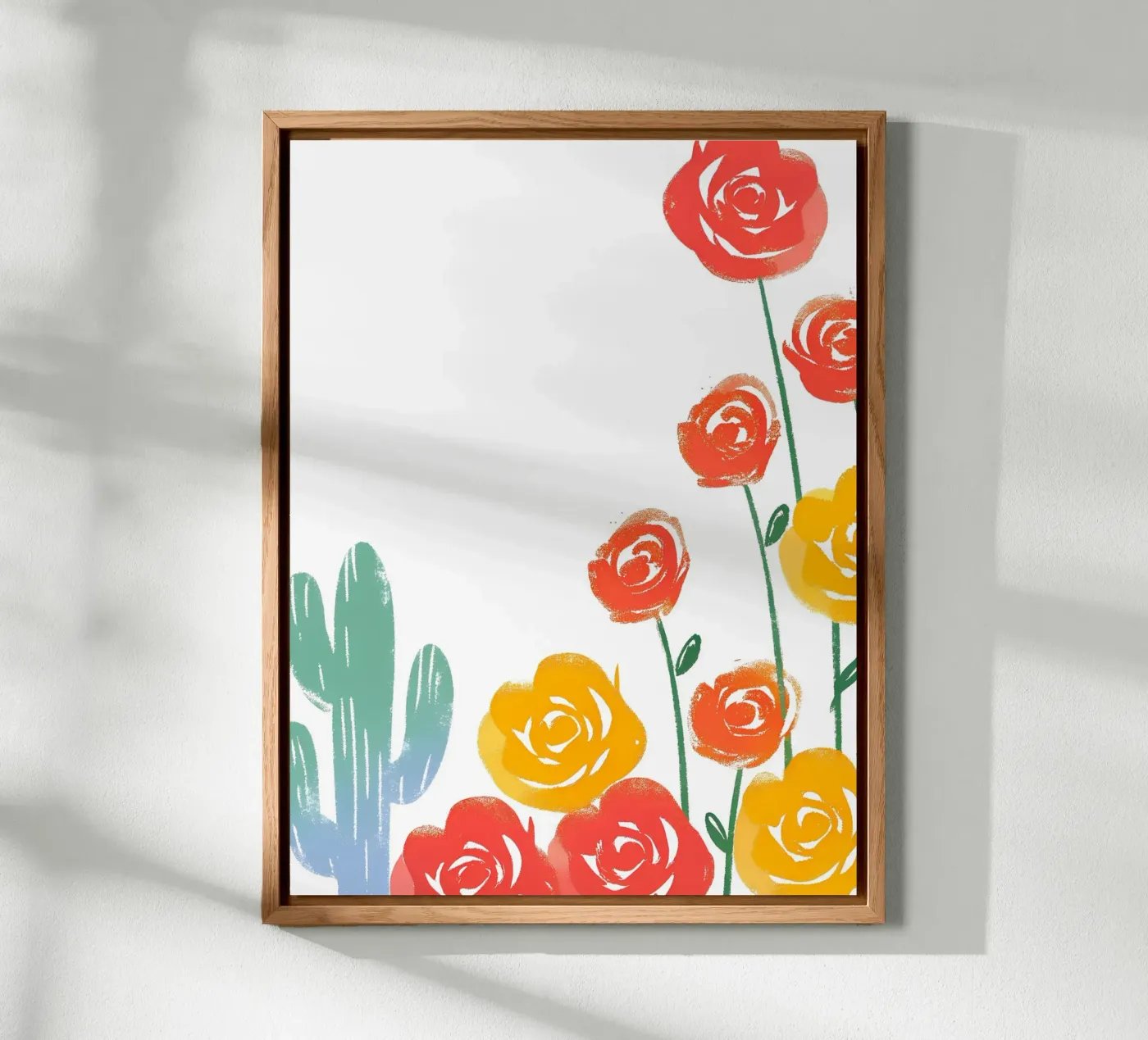 Rosa e cactus pannello forex da PREKETEWE