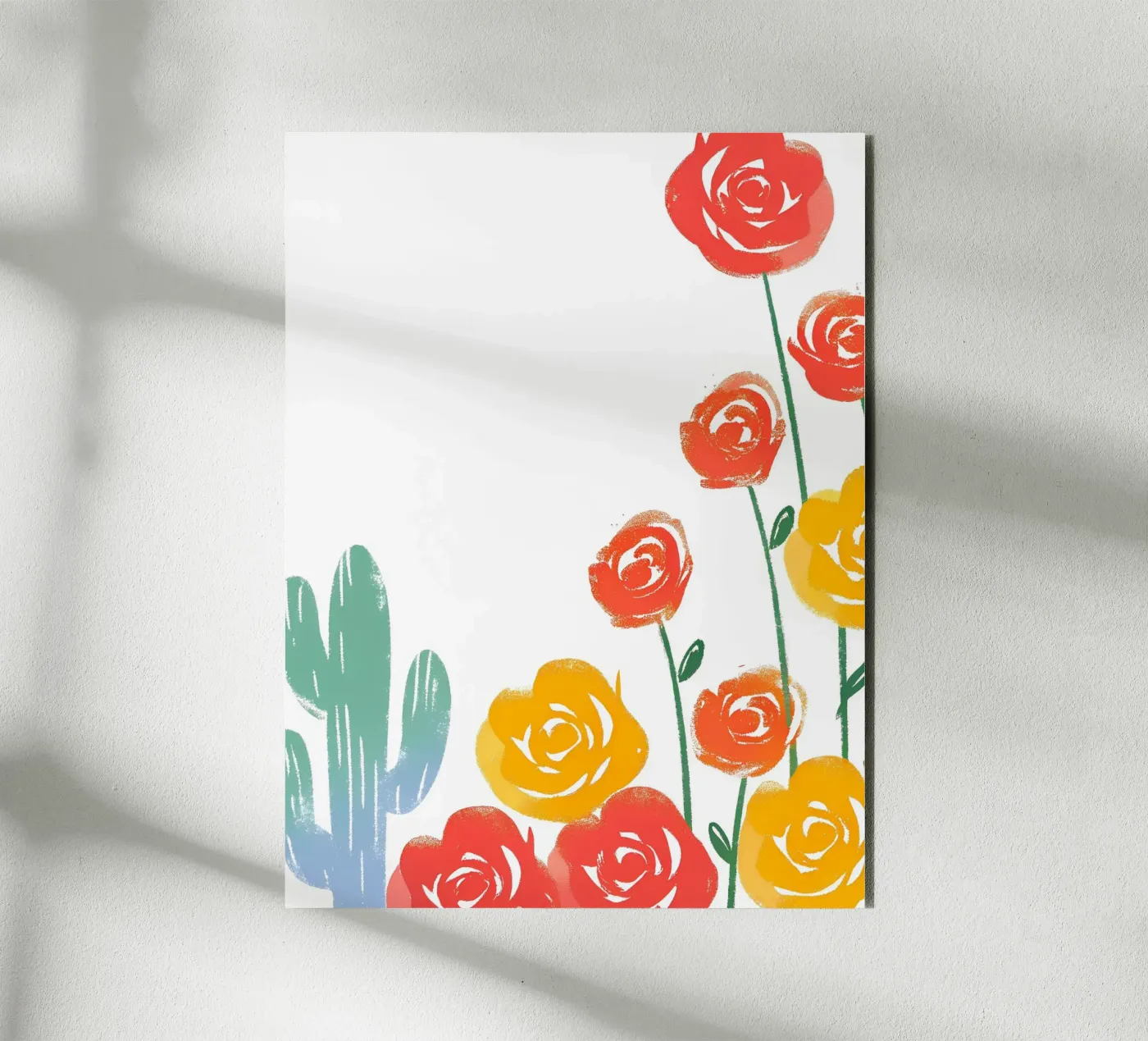 Rosa e cactus pannello forex da PREKETEWE