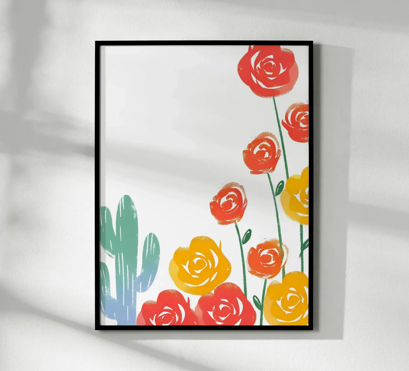 Rose and Cactus Poster von PREKETEWE