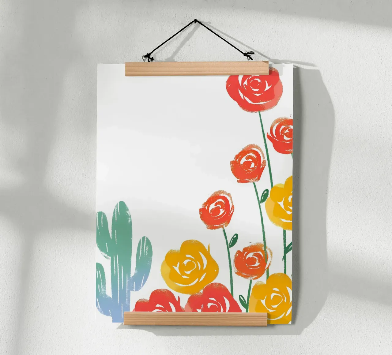 Rosa e cactus poster da PREKETEWE