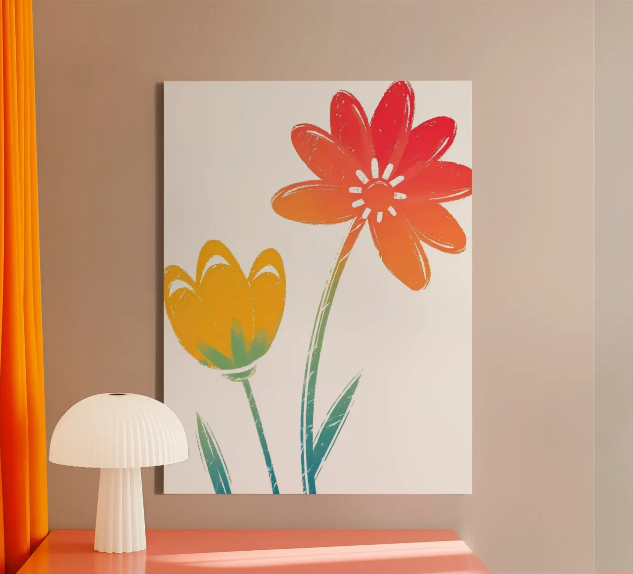 Fiori belli tela con Cornice a cassetta da PREKETEWE