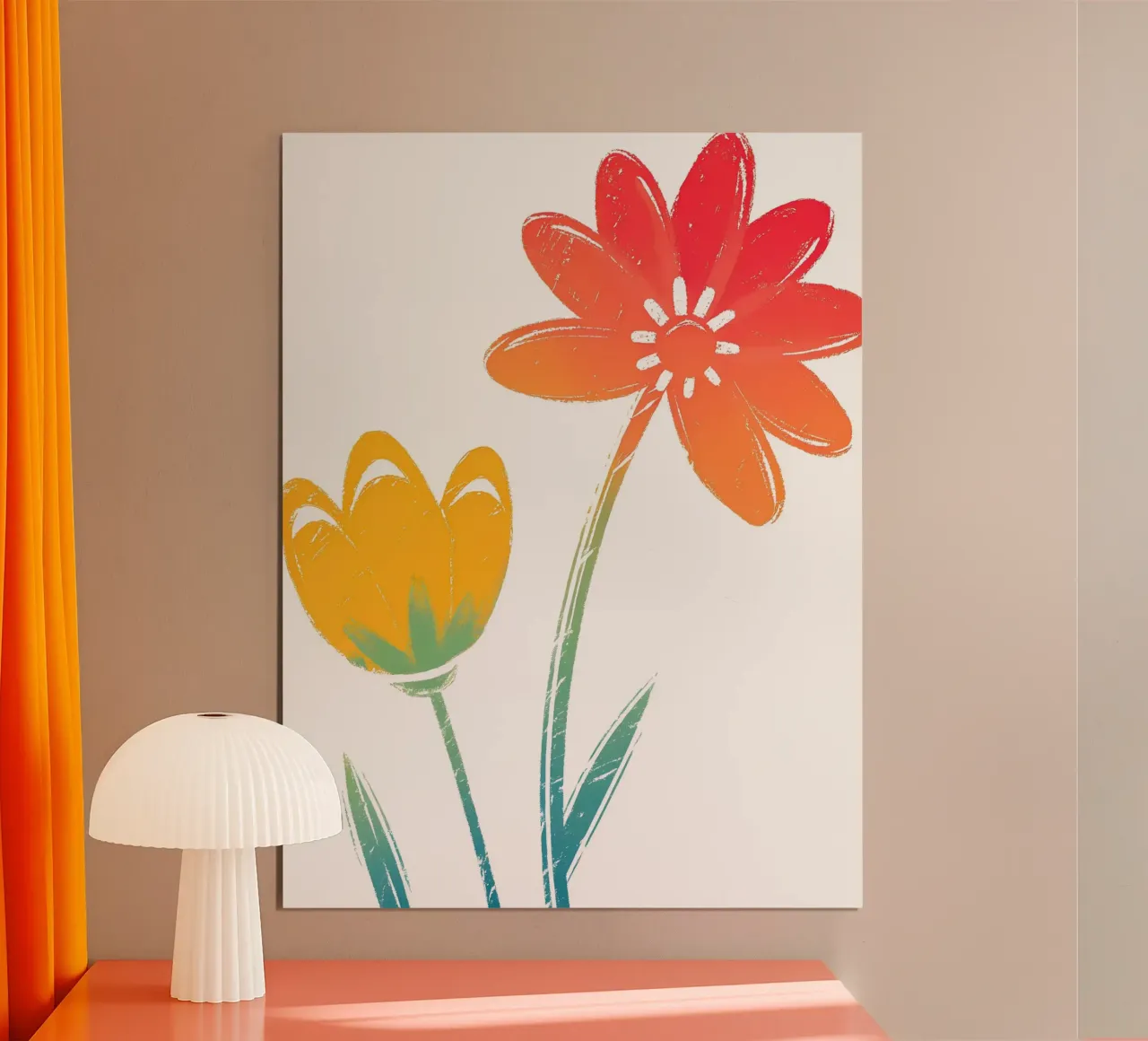 Fiori belli poster con telaio in plastica da PREKETEWE