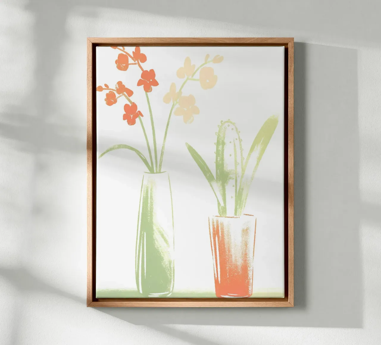 Vaso per cactus e vaso per fiori tela con Cornice a cassetta da PREKETEWE