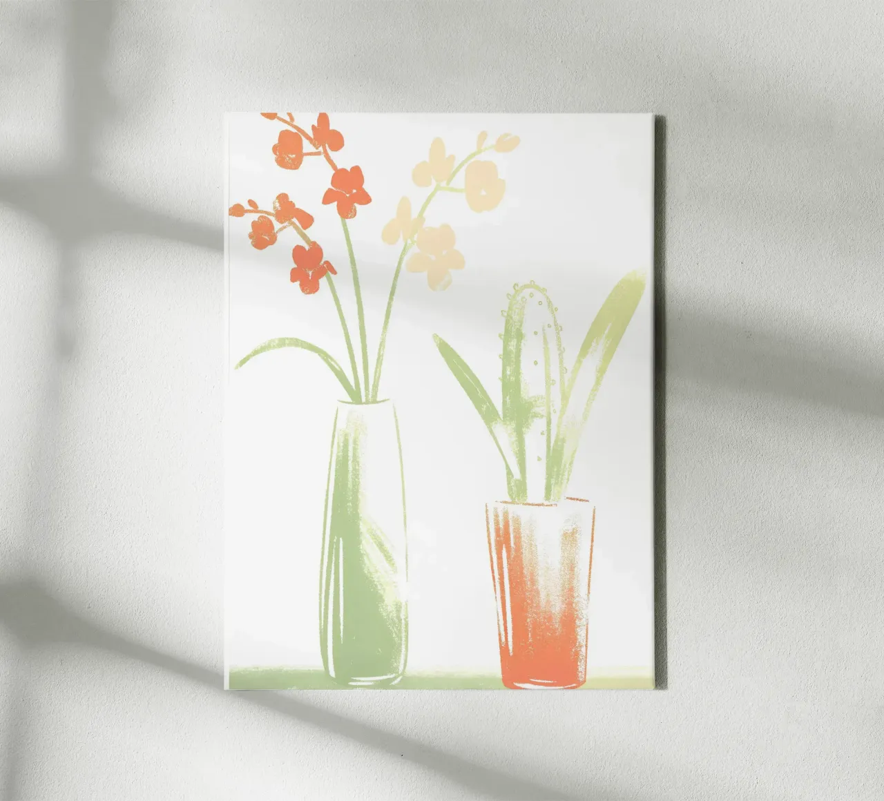Vaso per cactus e vaso per fiori tela con Cornice a cassetta da PREKETEWE