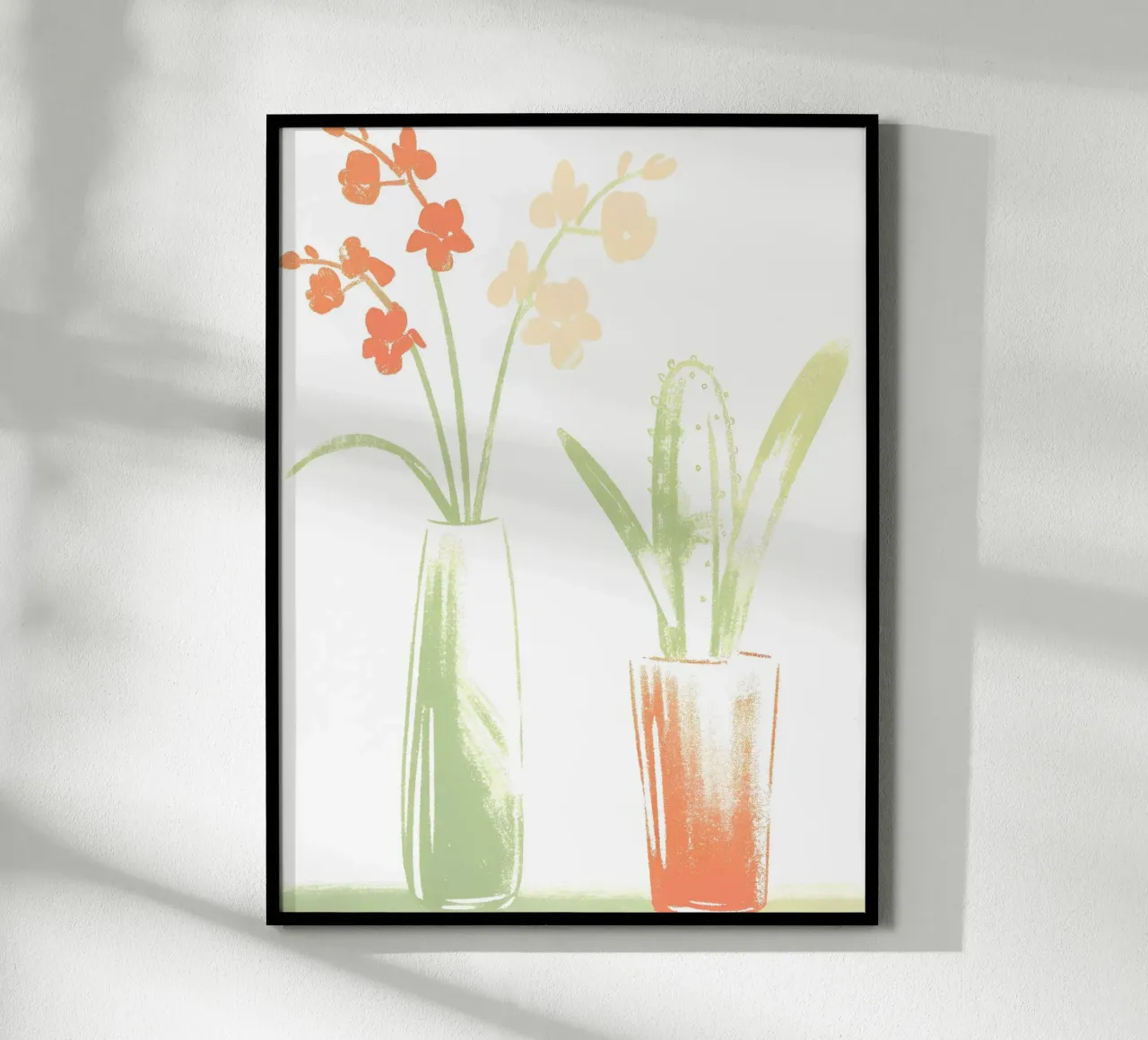 Vaso per cactus e vaso per fiori poster con telaio in alluminio da PREKETEWE