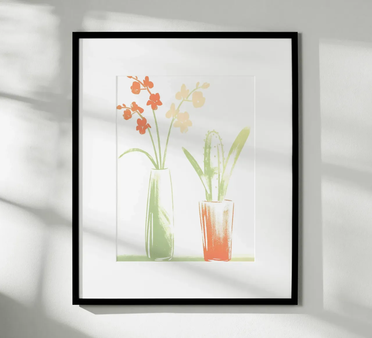 Vaso per cactus e vaso per fiori poster con telaio in alluminio da PREKETEWE