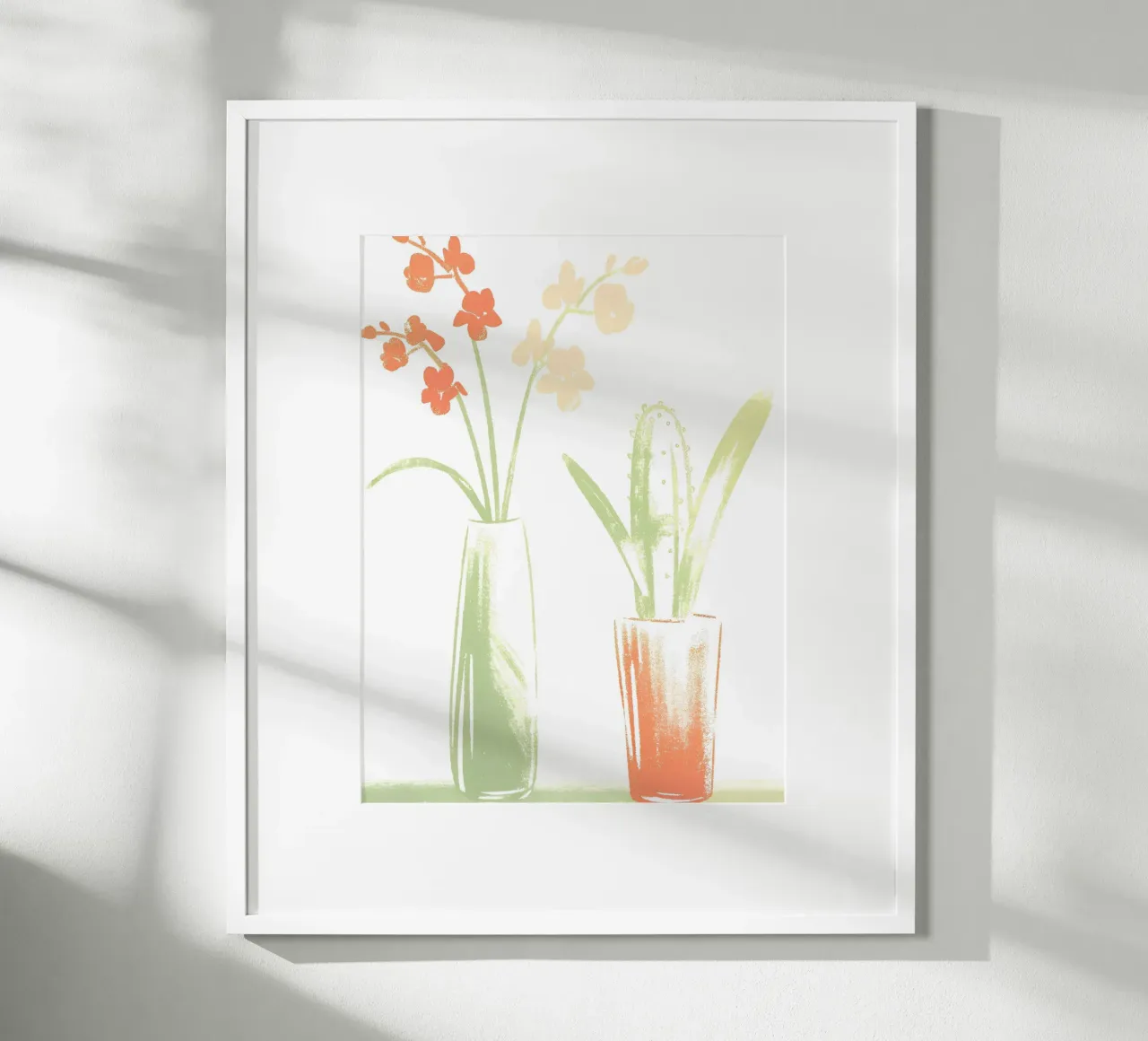 Vaso per cactus e vaso per fiori poster con telaio in alluminio da PREKETEWE