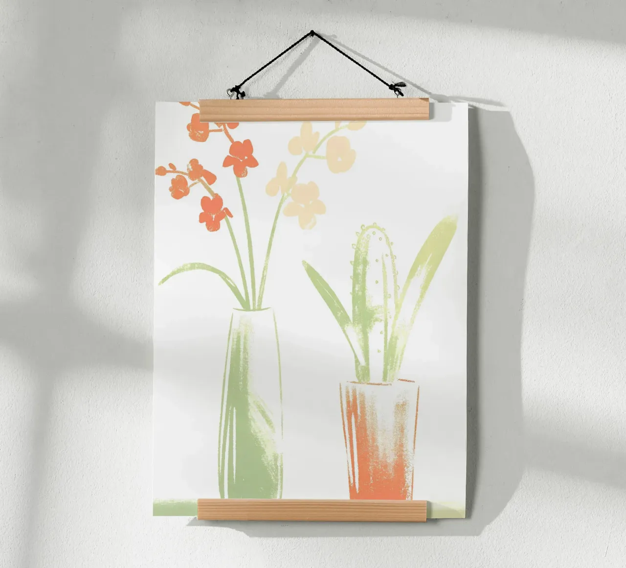 Vaso per cactus e vaso per fiori poster con telaio in alluminio da PREKETEWE