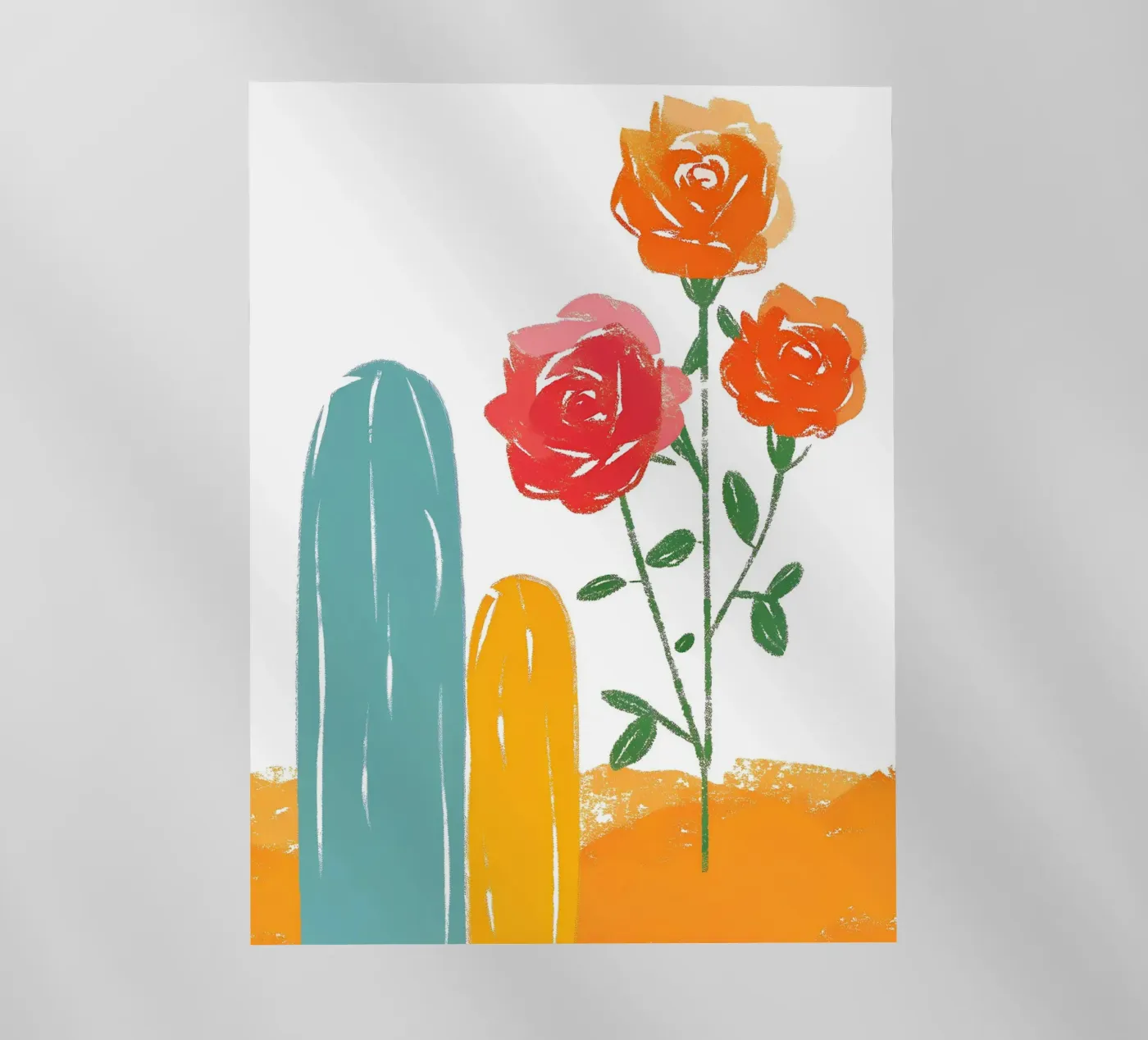 Rosa e cactus pellicola backlit da PREKETEWE
