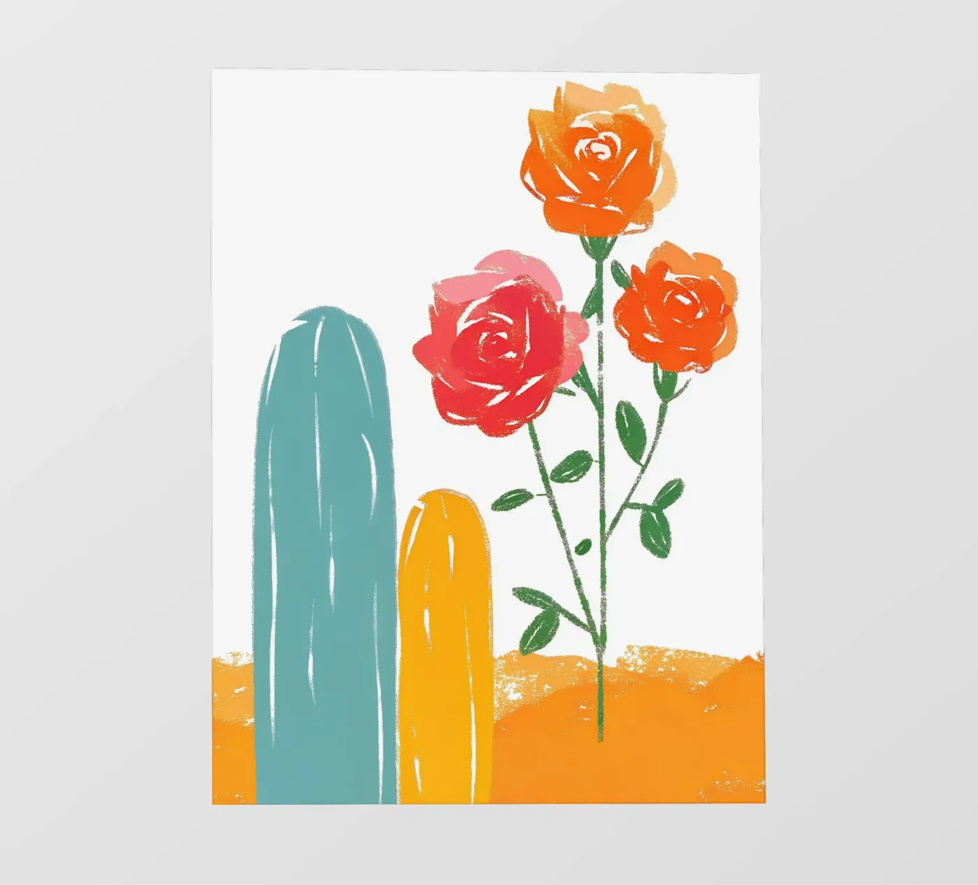 Rosa e cactus pellicola backlit da PREKETEWE