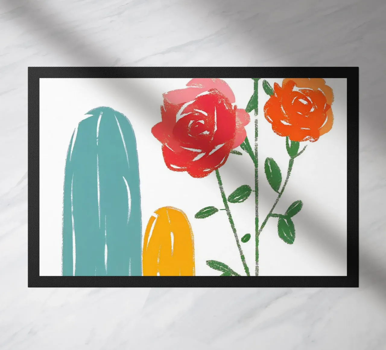 Rosa e cactus zerbino da PREKETEWE