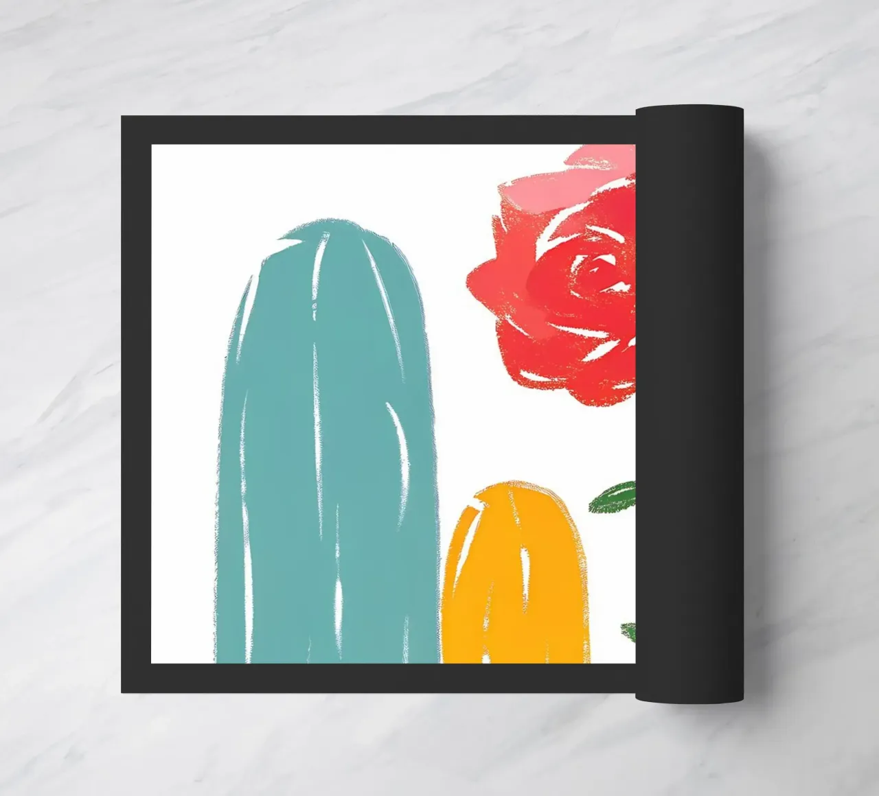 Rosa e cactus zerbino da PREKETEWE