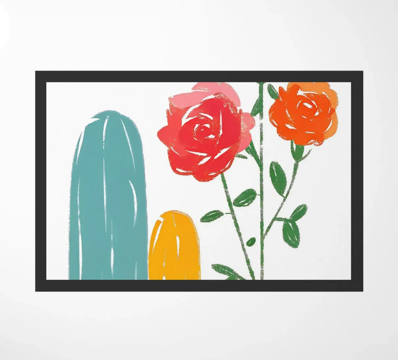 Rosa e cactus zerbino da PREKETEWE