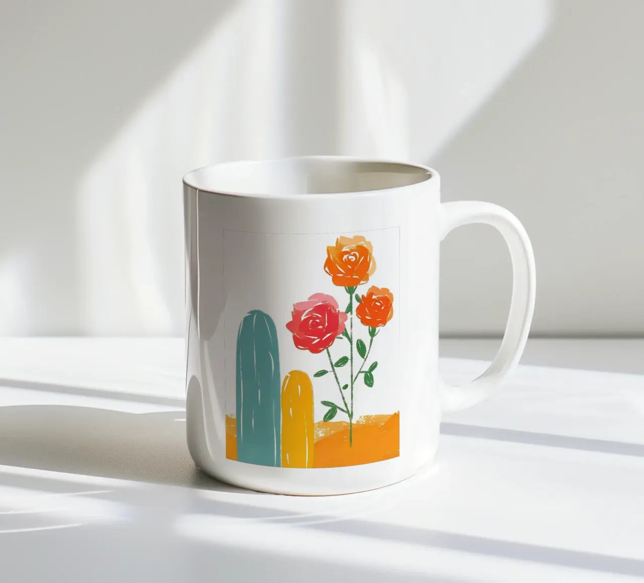 Rosa e cactus tazza in ceramica da PREKETEWE
