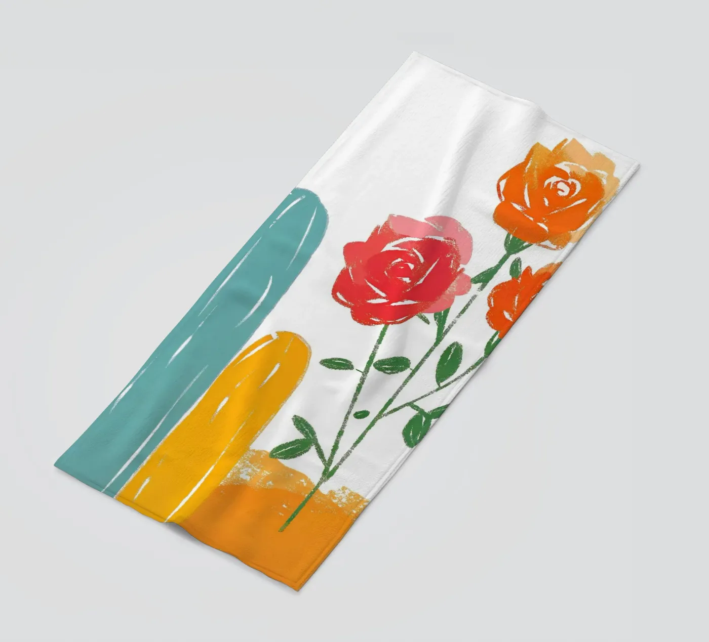 Rose and Cactus strandhanddoek van PREKETEWE