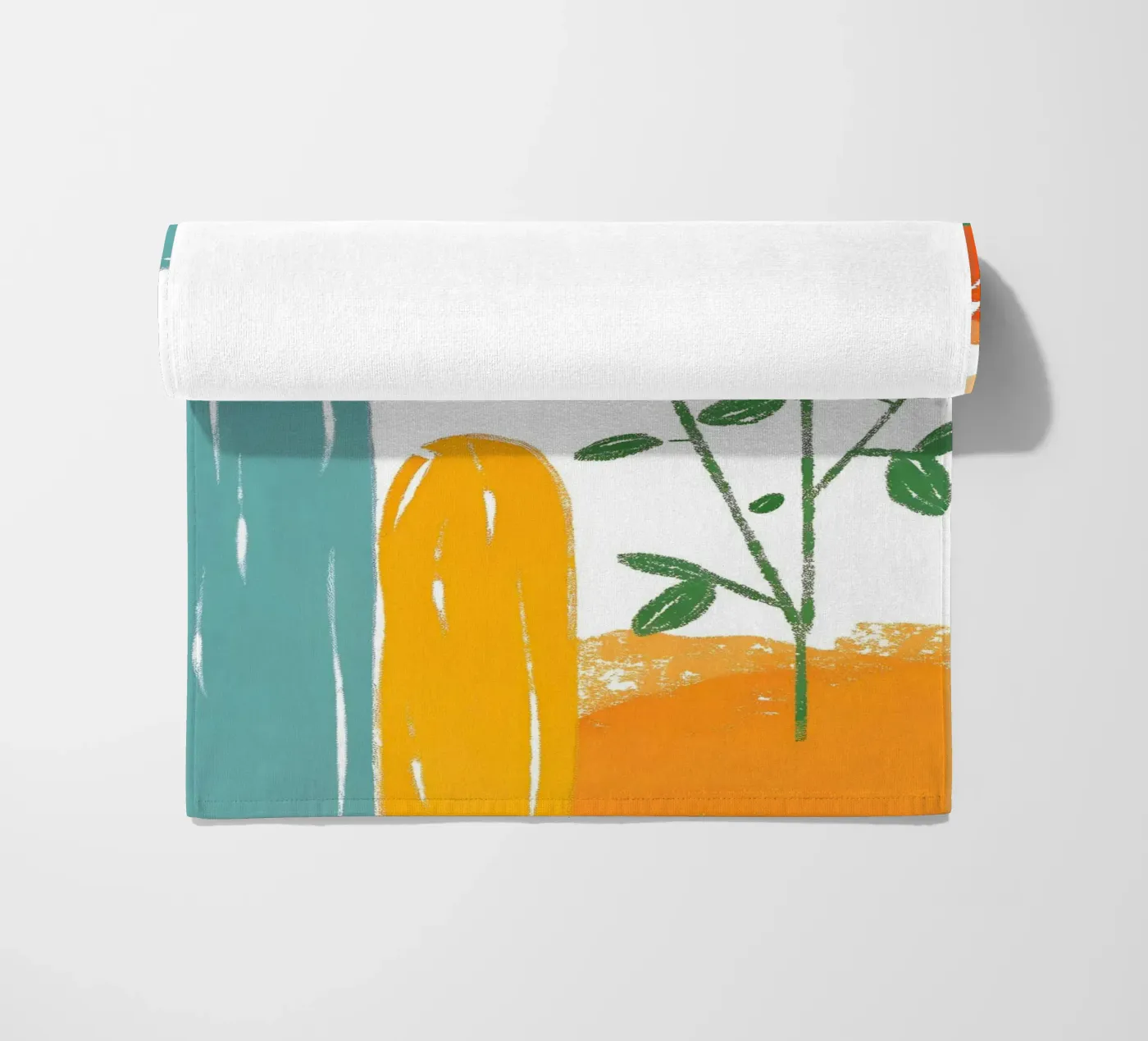 Rose and Cactus strandhanddoek van PREKETEWE
