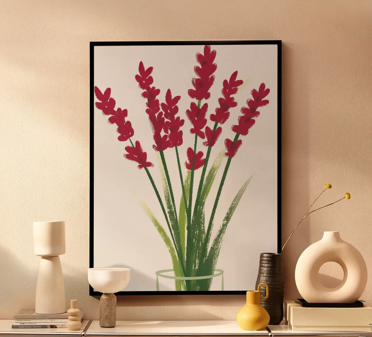 Fiore rosso poster da PREKETEWE