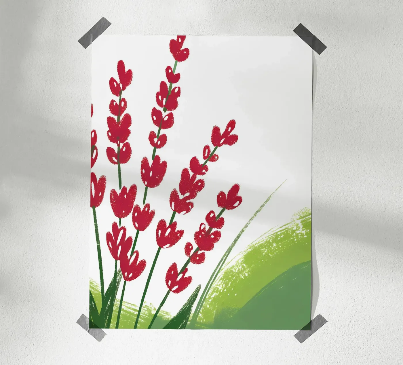 Fiore rosso poster da PREKETEWE