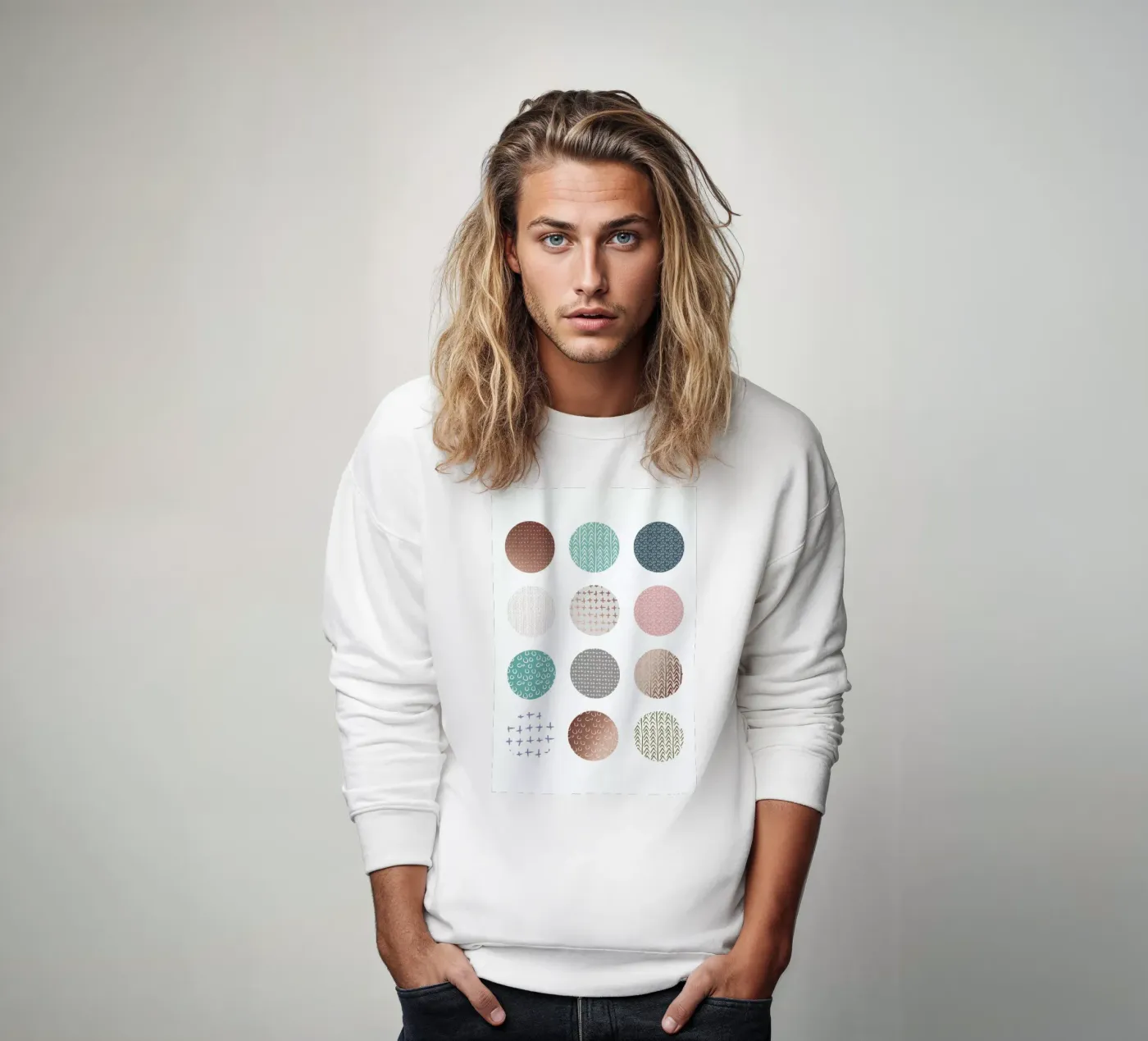 Bronze Pattern Dots sweat de Maria Kritzas