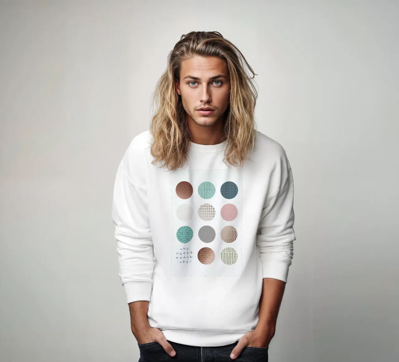Bronze Pattern Dots sweat de Maria Kritzas