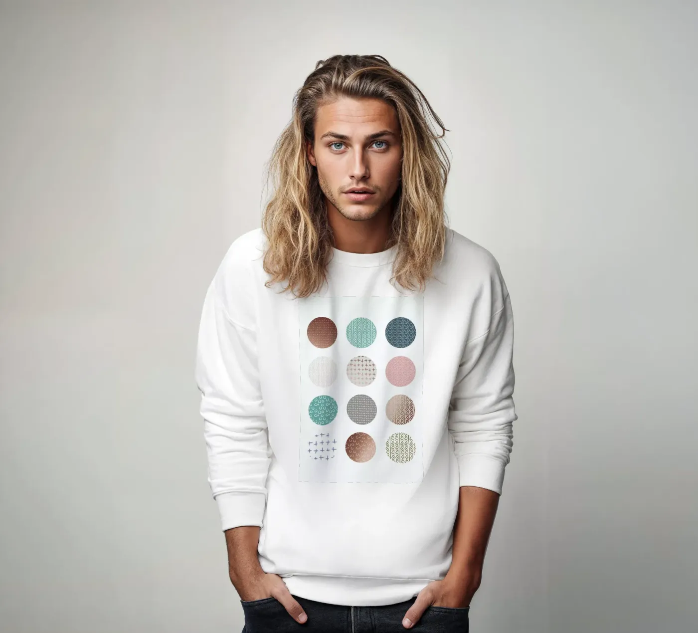 Bronze Pattern Dots felpa da Maria Kritzas