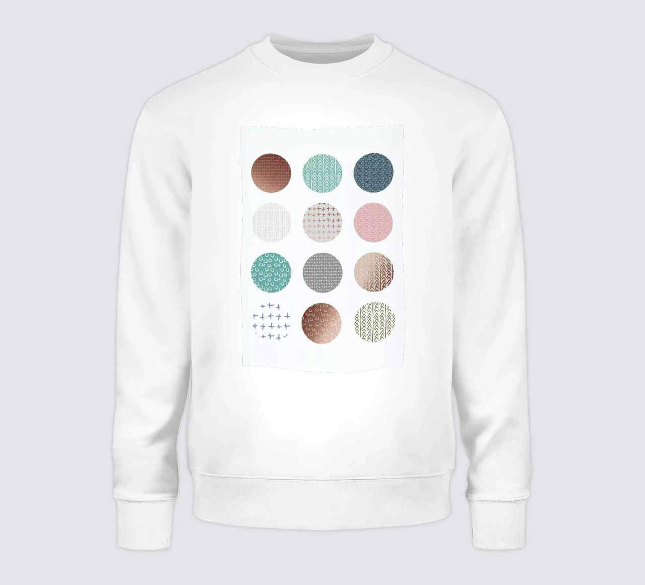 Bronze Pattern Dots sweatshirt by Maria Kritzas