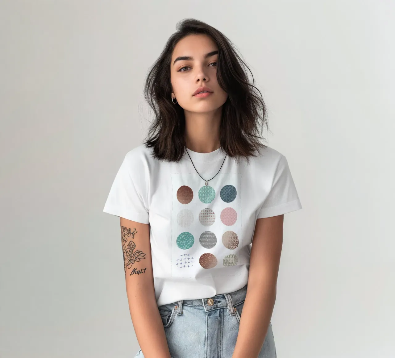 Bronze Pattern Dots t-shirt da Maria Kritzas