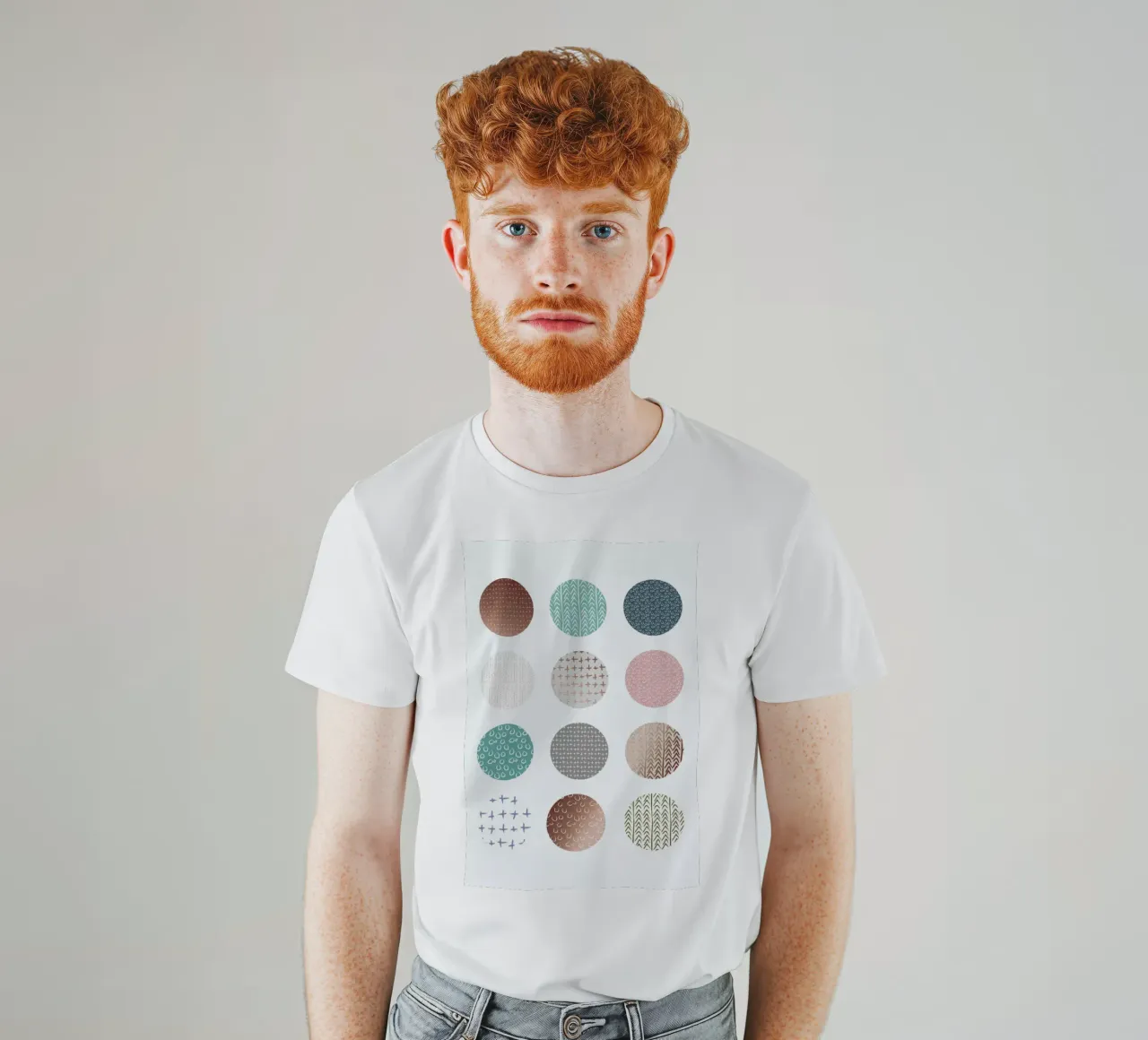 Bronze Pattern Dots t-shirt de Maria Kritzas