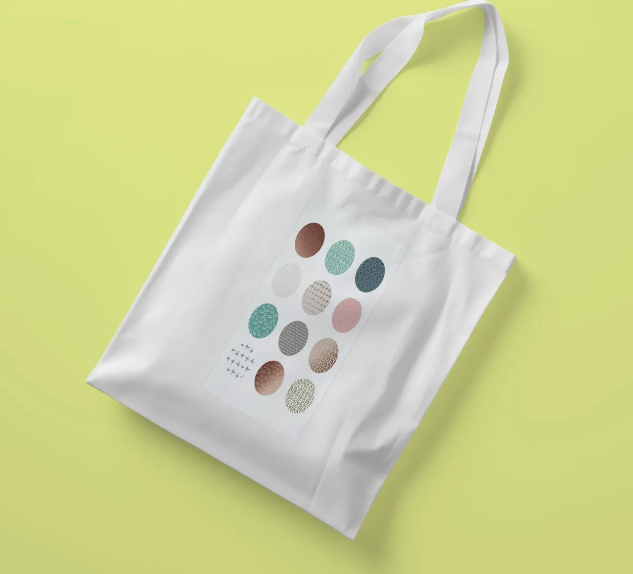 Bronze Pattern Dots borsa in juta da Maria Kritzas