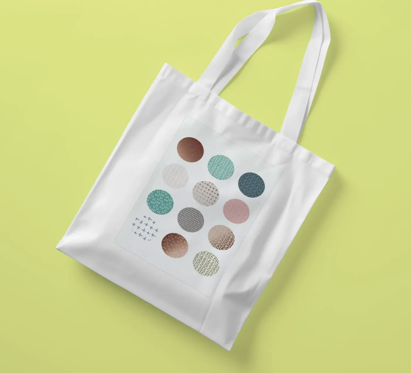 Bronze Pattern Dots borsa in juta da Maria Kritzas