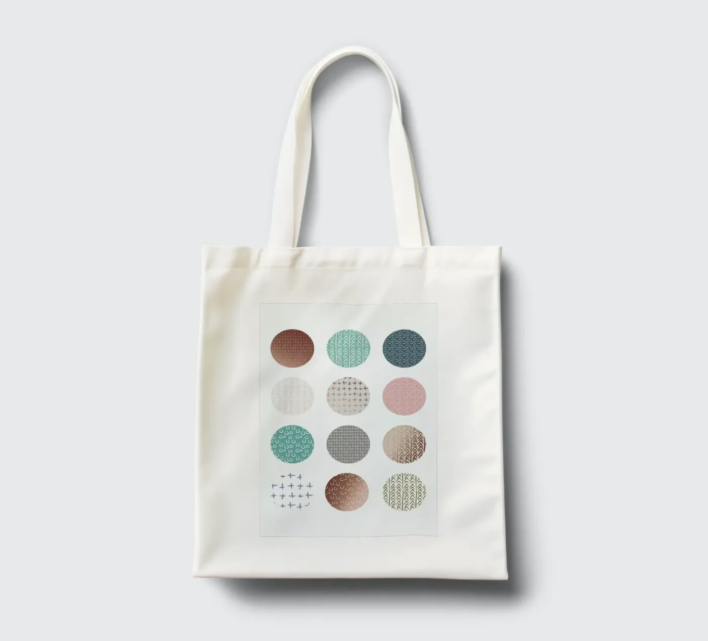 Bronze Pattern Dots borsa in juta da Maria Kritzas