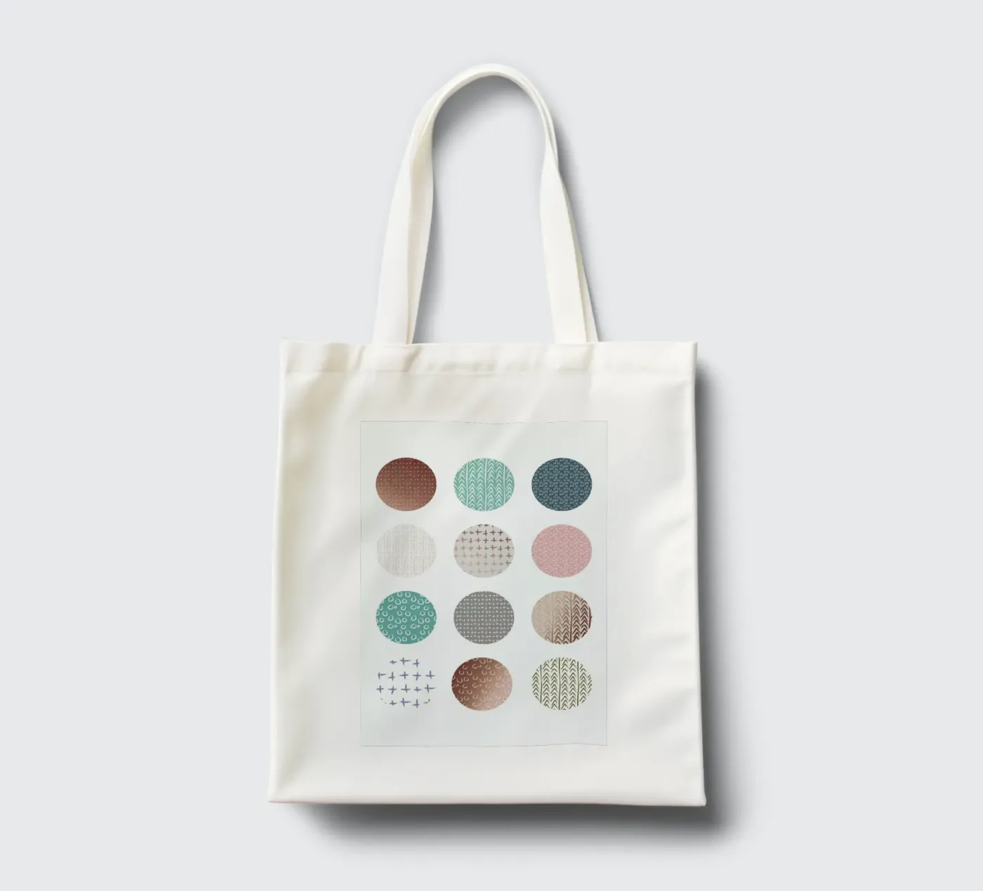 Bronze Pattern Dots borsa in juta da Maria Kritzas