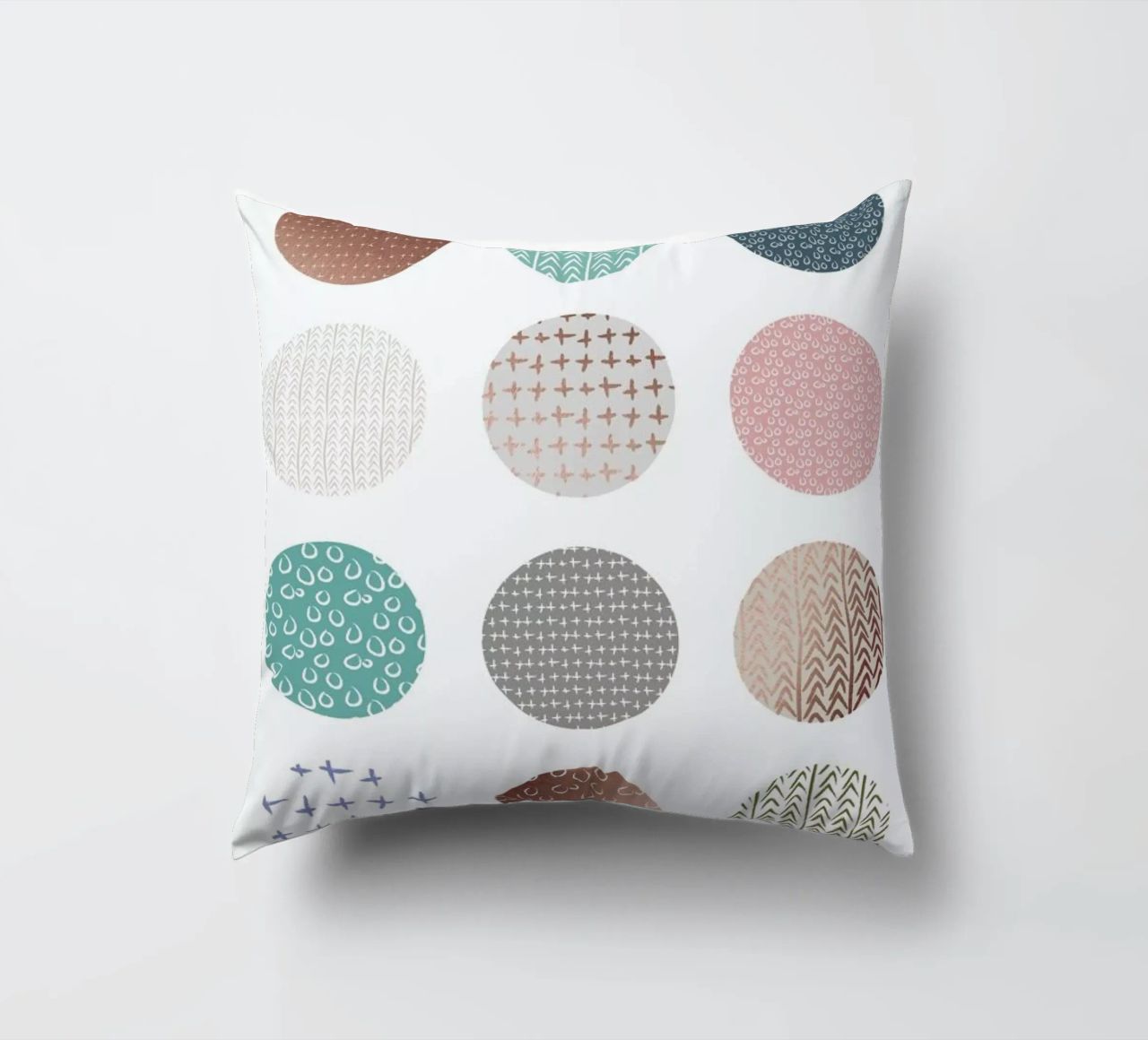 Bronze Pattern Dots decorative cushion by Maria Kritzas