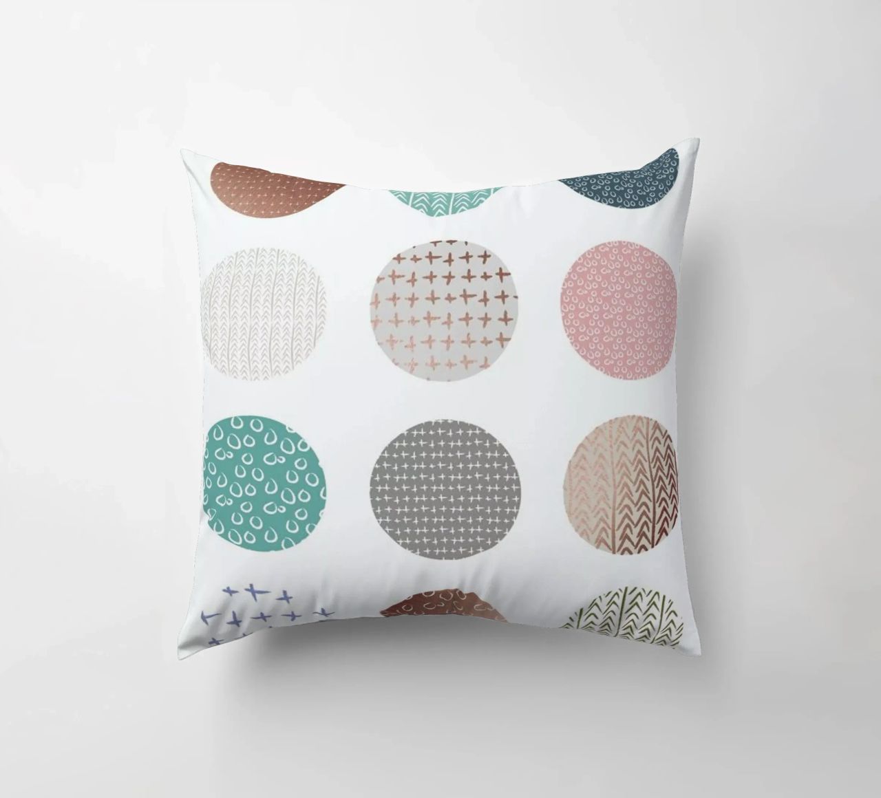 Bronze Pattern Dots decorative cushion by Maria Kritzas