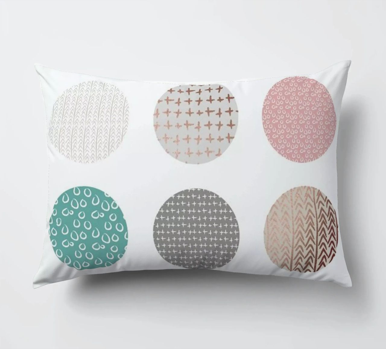 Bronze Pattern Dots decorative cushion by Maria Kritzas
