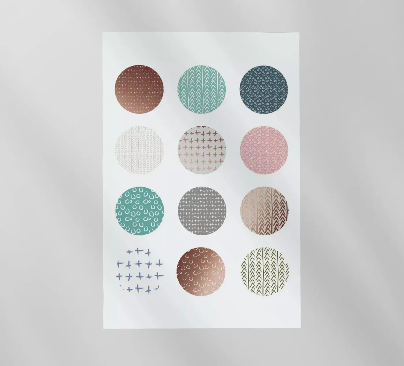 Bronze Pattern Dots backlit film by Maria Kritzas
