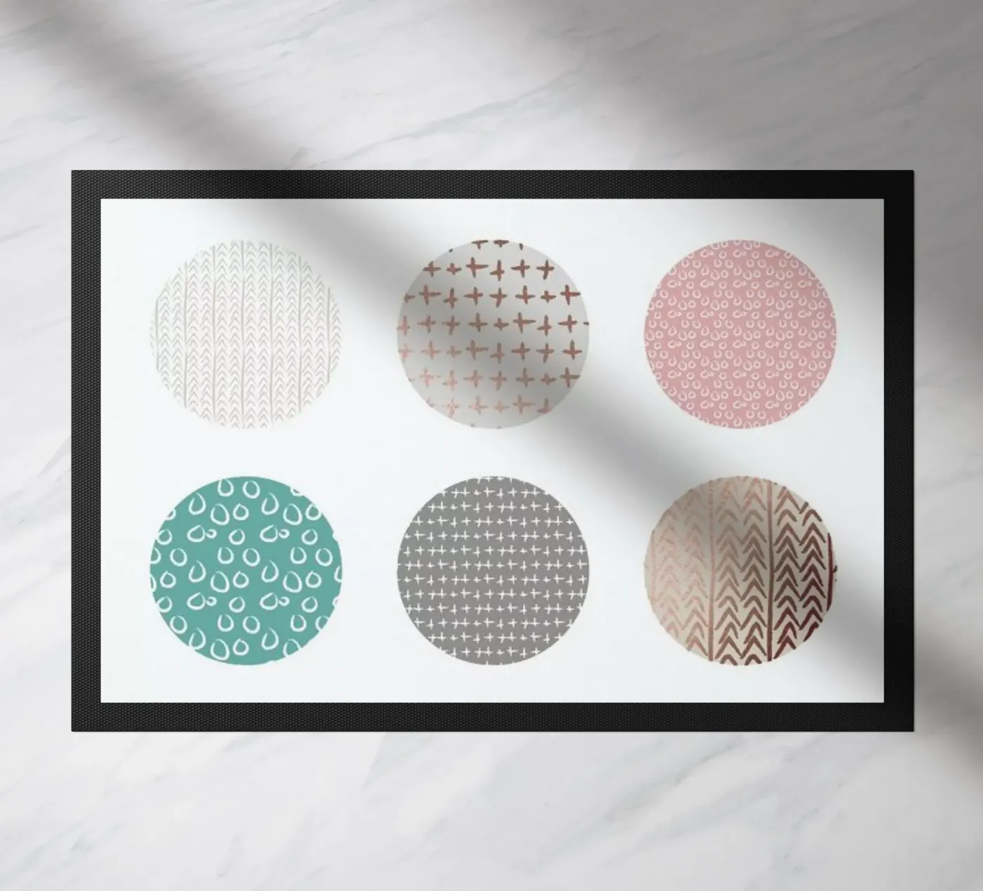 Bronze Pattern Dots doormat by Maria Kritzas