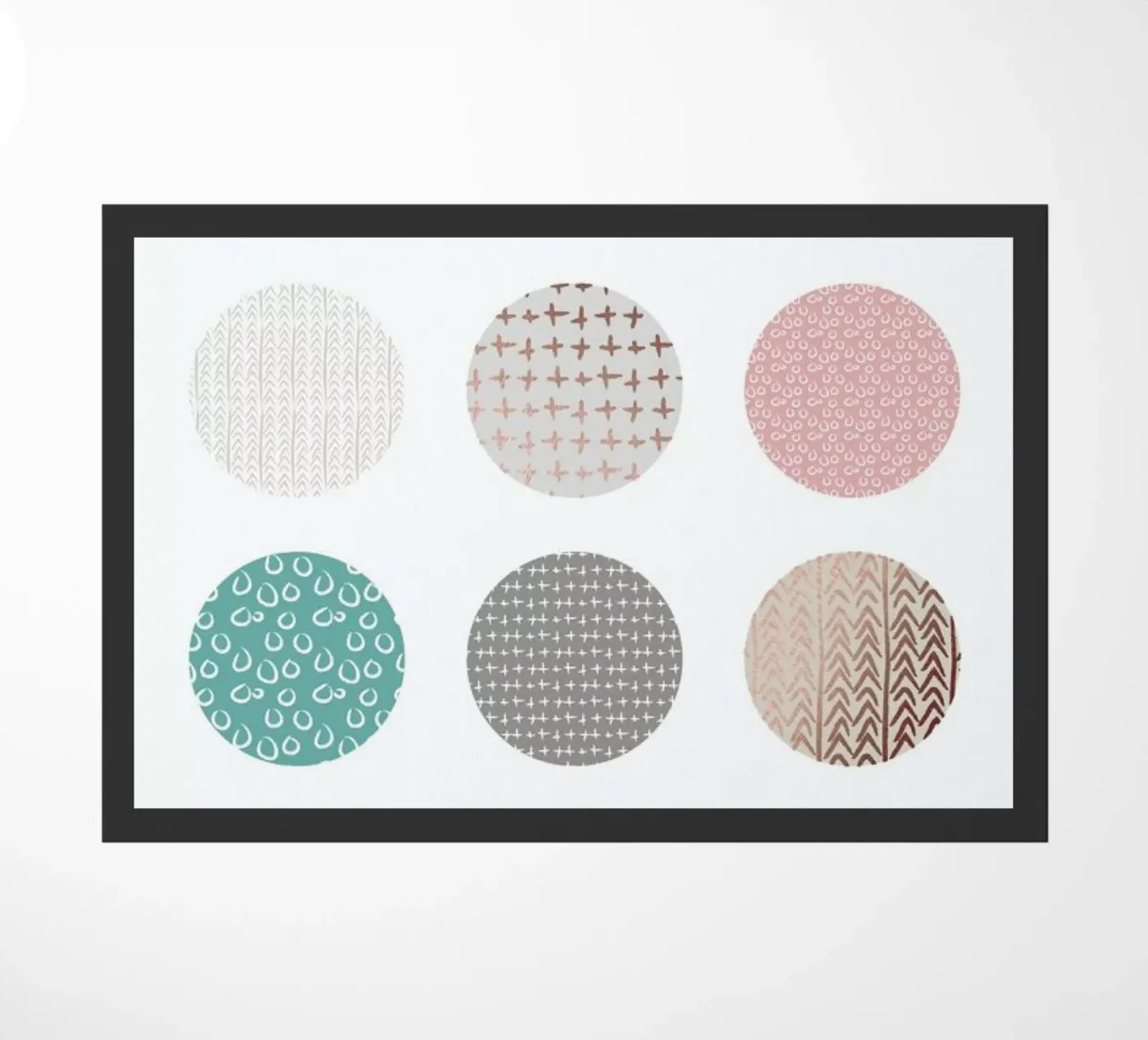 Bronze Pattern Dots doormat by Maria Kritzas