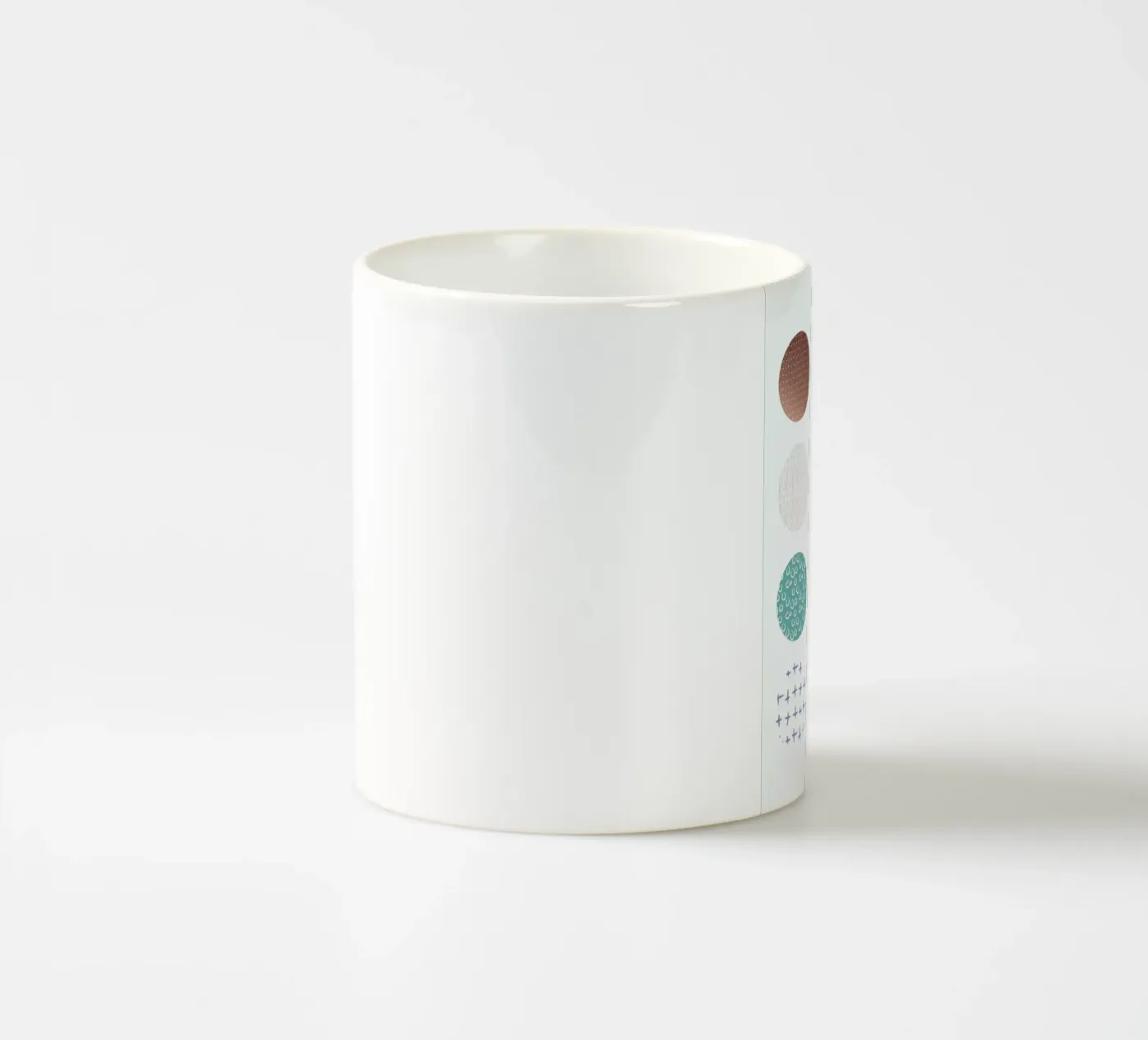 Bronze Pattern Dots ceramic mug by Maria Kritzas