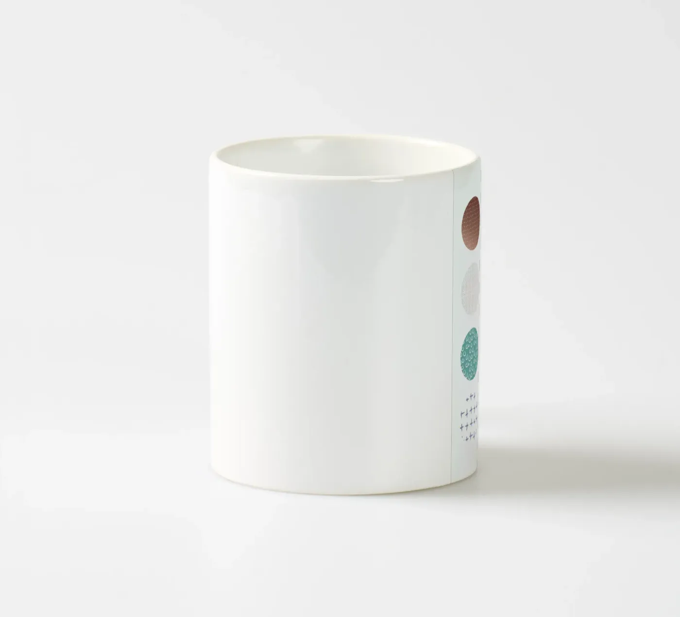 Bronze Pattern Dots ceramic mug by Maria Kritzas